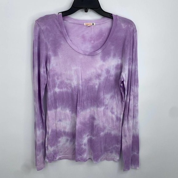 Sundry Women's Tie Dye Knit Pullover Top - Picture 2 of 4